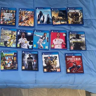 ps4 + 4 mandos +12 juegos