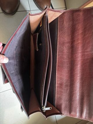 Maletin Cartera de piel para documentos