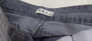 Jeans vita bassa MBJ grigio chiaro