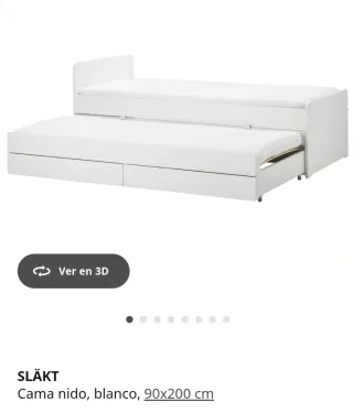Cama nido Slakt blanca
