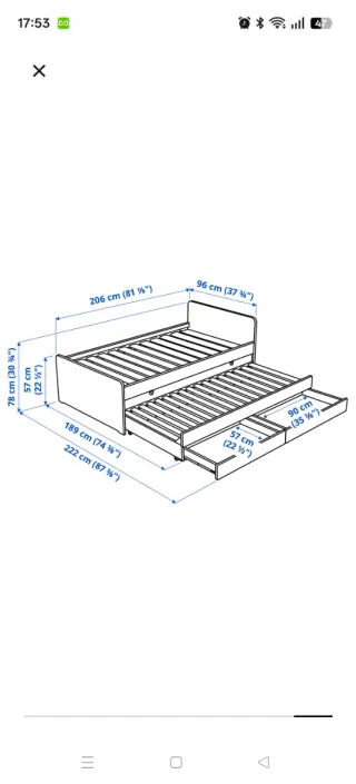 Cama nido Slakt blanca