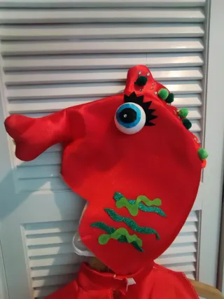 Disfraz Caballito de Mar Rojo