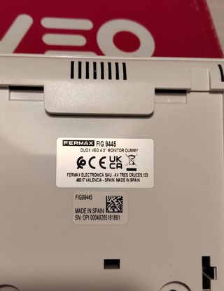 Videoportero Fermax VEO Nuevo Caja