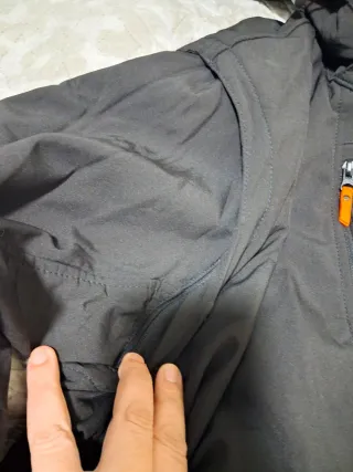 Abrigo largo hombre 5XL negro