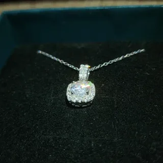 Colgante Plata Moissanita