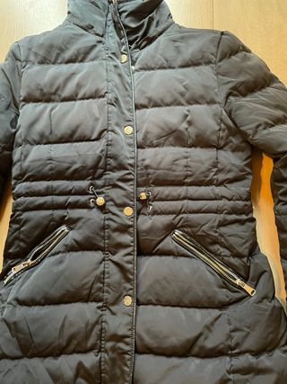 Parka Zara Negra Talla S