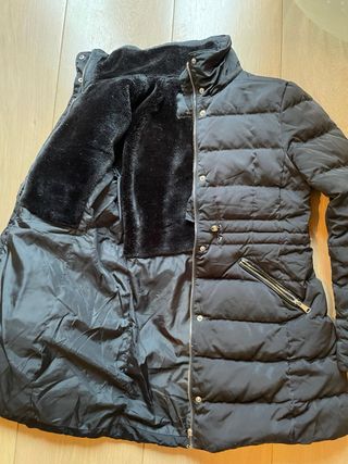 Parka Zara Negra Talla S