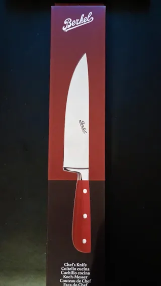 Coltello Chef Berkel Inox Linea Rossa Nuovo