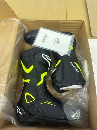 Botas de moto Alpinestars SMX 6 Negras/Amarillas