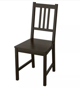 Sillas comedor madera Ikea negras (4 unidades)