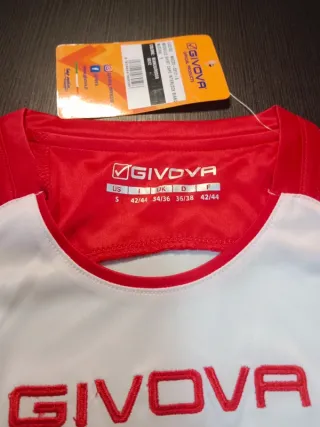 Camiseta Givova Revolution Unisex Roja y Blanca