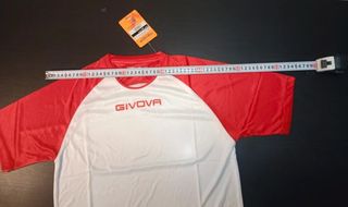 Camiseta Givova Revolution Unisex Roja y Blanca