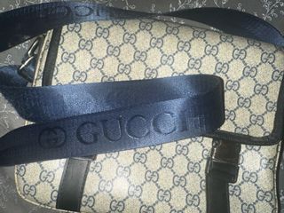 Riñonera Gucci Beige y Azul
