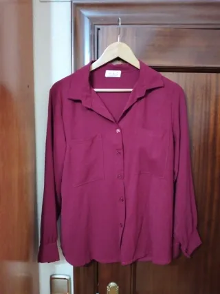 Blusa de manga larga, talla L