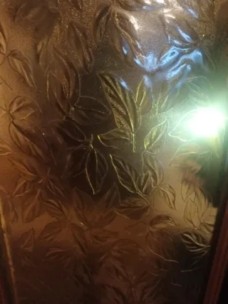 Cristal puerta vintage ámbar