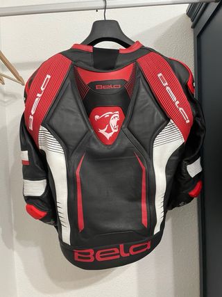 Chaqueta de cuero Bela X-Race para moto.