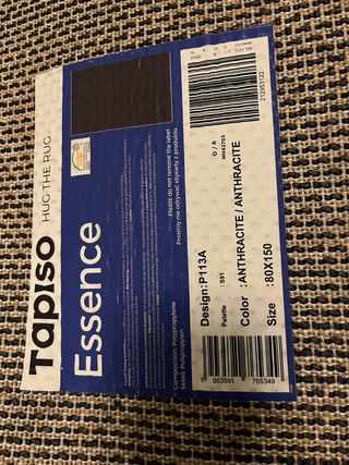 Alfombra de dormitorio negra