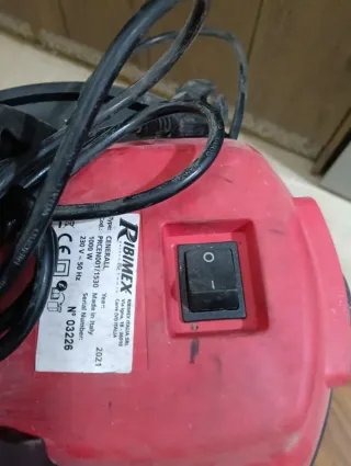 Aspirador cenizas 17L metal/plástico