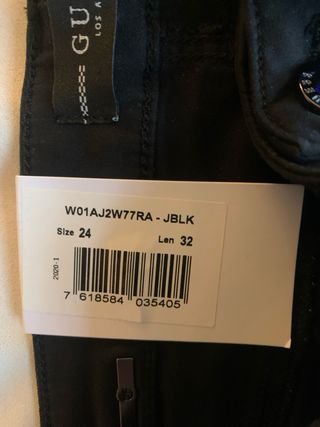 Pantalones Guess Skinny Mid Negros T.24