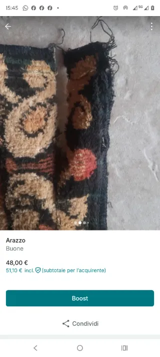 Arazzo decorativo tessuto
