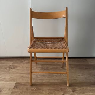 Silla plegable rejilla vienesa madera