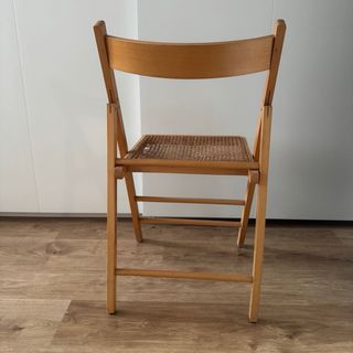 Silla plegable rejilla vienesa madera