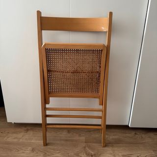 Silla plegable rejilla vienesa madera