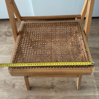 Silla plegable rejilla vienesa madera