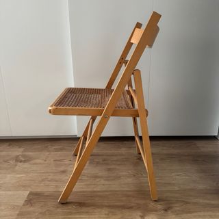 Silla plegable rejilla vienesa madera