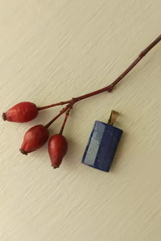 Colgante Rectangular Lapislázuli