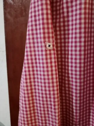 Camisa Zara cuadros rojo y blanco