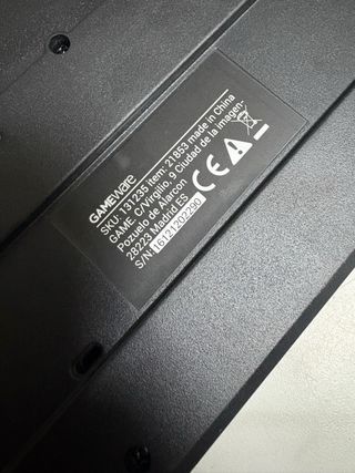 Teclado Gaming Gameware Negro