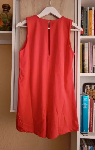 (S) Mono corto Zara sin mangas rojo
