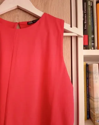 (S) Mono corto Zara sin mangas rojo