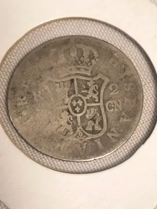 (N30) 2 Reales 1806 Carlos IV Plata 1806