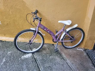 Bicicleta juvenil morada