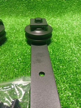 Kit Polea Puerta Corredera Negro