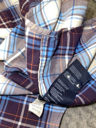 Camisa Tommy Hilfiger Cuadros Azul y Blanco