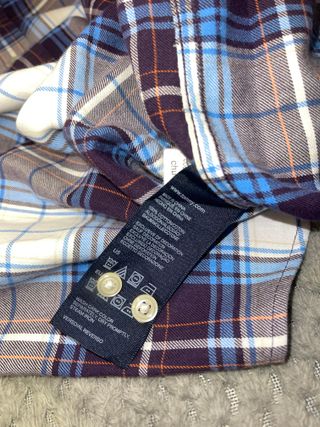 Camisa Tommy Hilfiger Cuadros Azul y Blanco