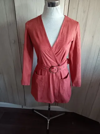 Mono Zara Talla S Naranja/Rosa