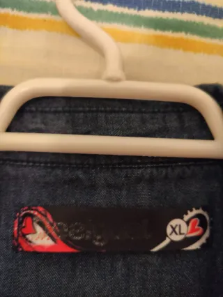 Camisa Desigual Flores Roja y Azul