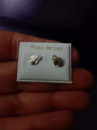 Pendientes Plata Virgen Cabeza