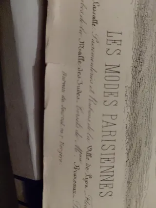 Láminas antiguas Les Modes Parisiennes