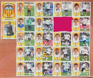 21 cromos Valencia C.F. LIGA ESTE 09-10