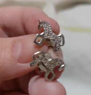 Colgante y pendientes de plata Caballo de Soria