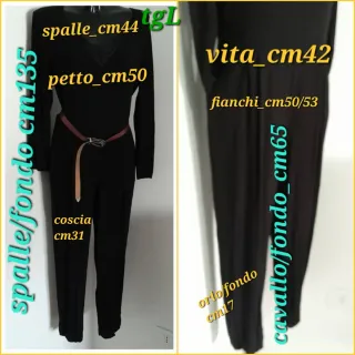 Tuta Jumpsuit Mango tg L nera