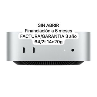 Mac mini M4 Pro 64GB 2TB 14cpu 20gpu PRECINTADO
