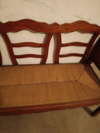 Banco de enea madera