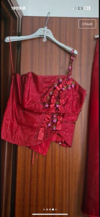 Vestito da cerimonia rosso