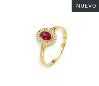Anillo Rubi Scarlet Oro 18 Klt